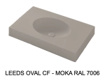 Plan vasque lavabo sur mesure : L 60 à 201 x P 40 à 51 cm, finition lisse mate, 10 couleurs au choix, Anti bactérien, résine Akrytan® teinté dans la masse, Livraison Offerte.